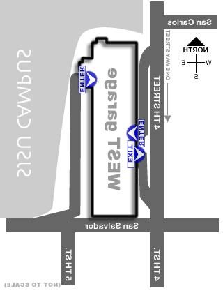 West 停车 Garage Map